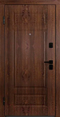 Входная дверь Belwooddoors Модель 9 210x100 Black левая (орех/роялти эмаль белый)