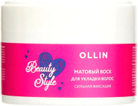 Воск для укладки волос Ollin Beauty Style Матовый сильной фиксации (50г) - 