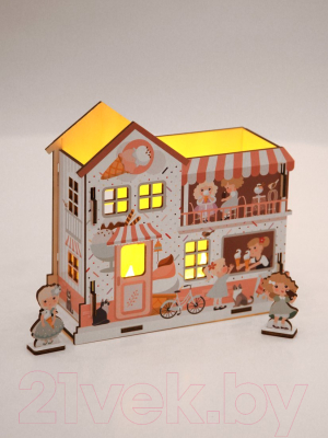 Кукольный домик Collaba Time Домик-кафе с LED-свечой / 962501
