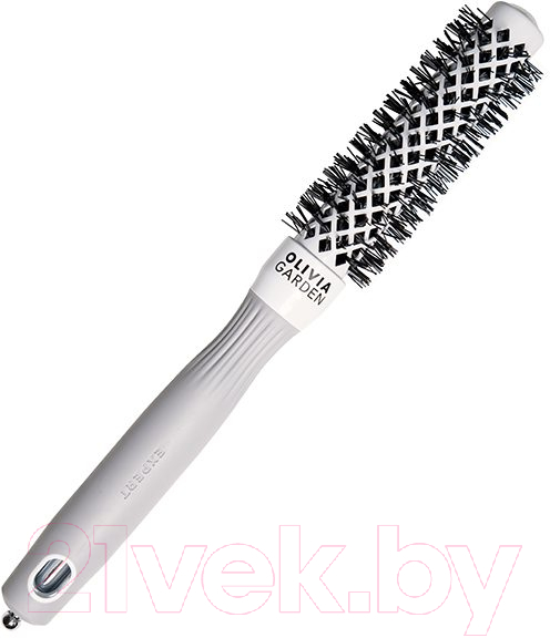 Расческа Olivia Garden Термобрашинг Expert Blowout Shine White&Grey