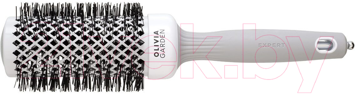 Расческа Olivia Garden Термобрашинг Expert Blowout Shine White&Grey