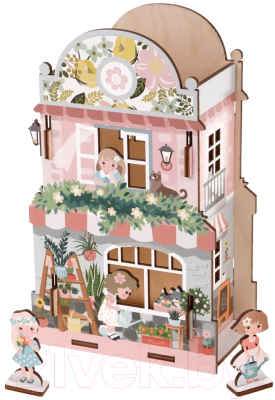 Кукольный домик Collaba Time Цветочный домик с LED-свечой / 962503