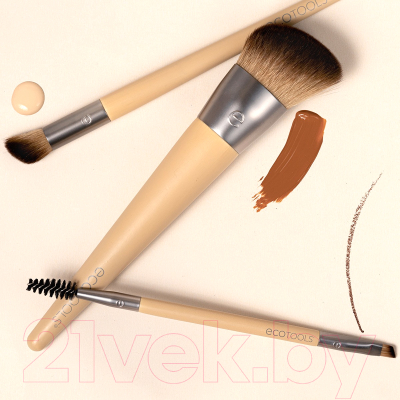 Набор кистей для макияжа Ecotools New Natural Conceal Enhance + Sculpt Trio / ET3300