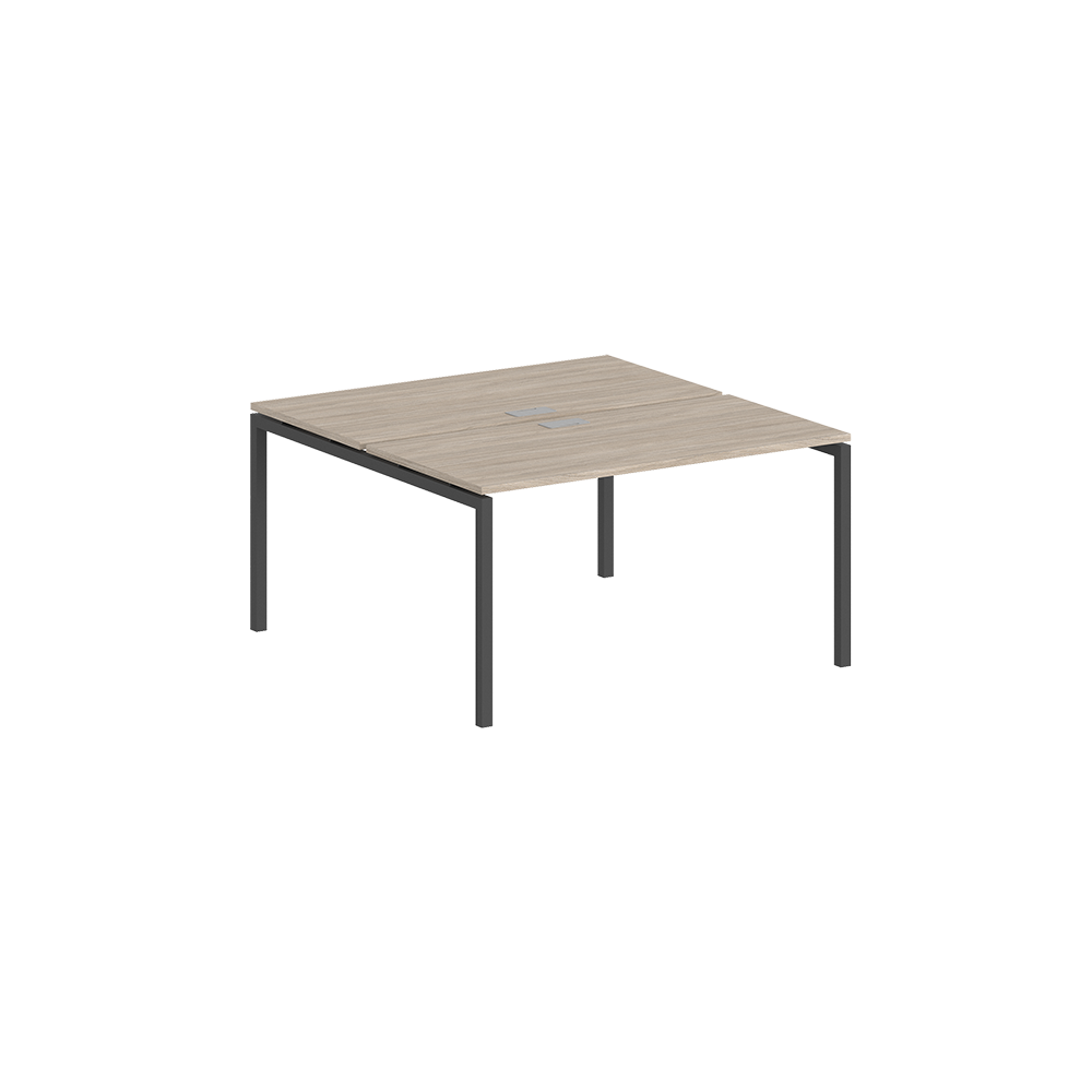 Комплект письменных столов Norden 140x123.8x75 / SG.242.OL.44.AN (антрацит/дуб светлый)