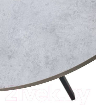 Обеденный стол M-City Дарио D100 / 464M05635 (бетон чикаго светло-серый/черный)