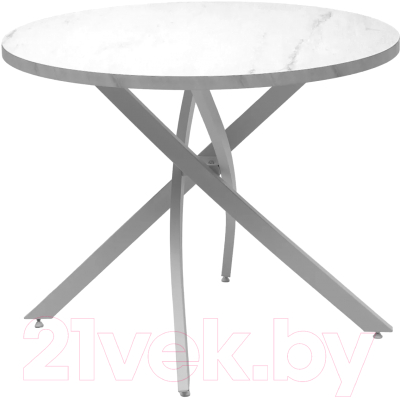 Обеденный стол M-City Дарио D100 / 464M05636 (мрамор леванто/белый)