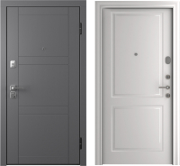 Входная дверь Belwooddoors Модель 8 210x100 правая (графит/Alta эмаль белый) - 