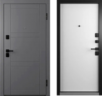 Входная дверь Belwooddoors Модель 8 210x100 Black правая (графит/Avesta эмаль белый) - 