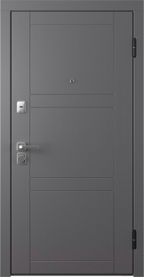 Входная дверь Belwooddoors Модель 8 210x100 правая (графит/палаццо 2 эмаль белый)