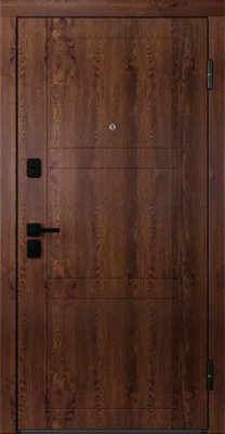 Входная дверь Belwooddoors Модель 8 210x100 Black правая (орех/Alta эмаль белый)
