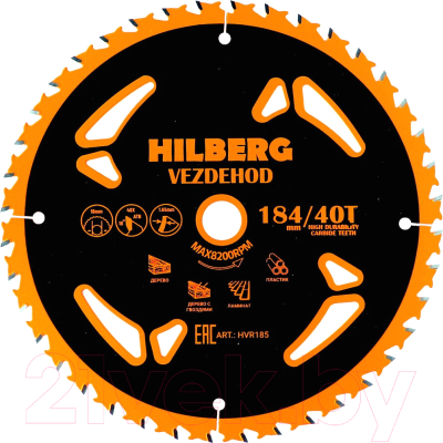 Пильный диск Hilberg Vezdehod HVR185