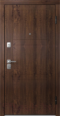 Входная дверь Belwooddoors Модель 8 210x100 правая (орех/палаццо 2 эмаль белый)