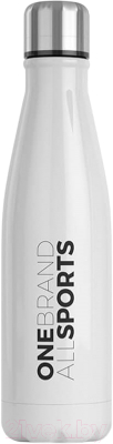 Бутылка для воды Nutrend Stainless Steel Bottle 2021 (750мл, белый)