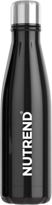 Бутылка для воды Nutrend Stainless Steel Bottle 2021 (750мл, черный)