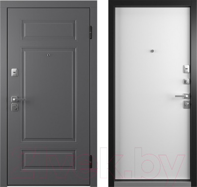 Входная дверь Belwooddoors Модель 9 210x100 правая (графит/Avesta эмаль белый)