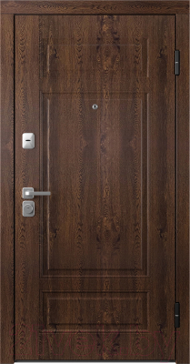 Входная дверь Belwooddoors Модель 9 210x100 правая (орех/палаццо 2 эмаль белый)