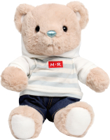 Мягкая игрушка Milo Toys Little Friend Мишка в джинсах и кофте / 9905644 - 