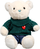 Мягкая игрушка Milo Toys Little Friend Мишка в зеленом свитере / 9905637 - 