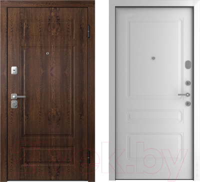 Входная дверь Belwooddoors Модель 9 210x100 правая (орех/роялти эмаль белый)