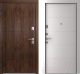 Входная дверь Belwooddoors Модель 10 210x90 левая (орех/Arvika эмаль белый) - 