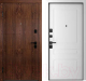 Входная дверь Belwooddoors Модель 10 210x90 Black левая (орех/роялти эмаль белый) - 
