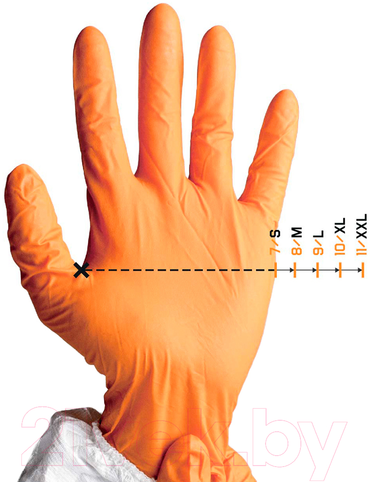 Перчатки защитные Jeta Safety К80 Щ50 / JNE711-10-XL (р.10/XL, желтый/голубой) — фото 2
