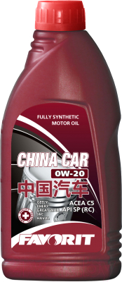Моторное масло Favorit China Car 0W20 SP / FV3708-1-E (1л)