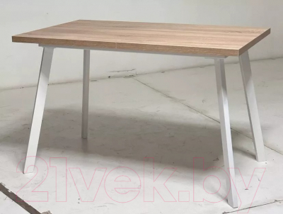 Обеденный стол M-City Фин 120 / 464M05650 (дуб бардолино/белый)