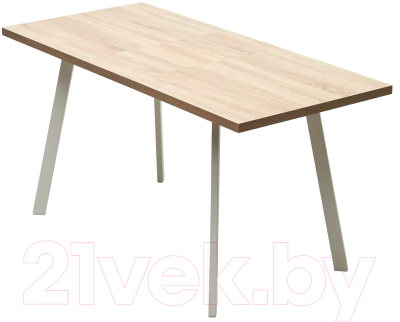 Обеденный стол M-City Фин 120 / 464M05650 (дуб бардолино/белый)