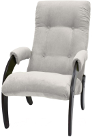 Кресло мягкое Glider Модель 61 (Verona Light grey/венге) - 