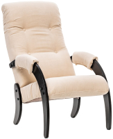Кресло мягкое Glider Модель 61 (Verona Vanilla/венге) - 