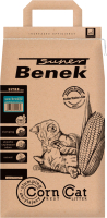 Наполнитель для туалета Super Benek Corn Cat Морской бриз (14л) - 