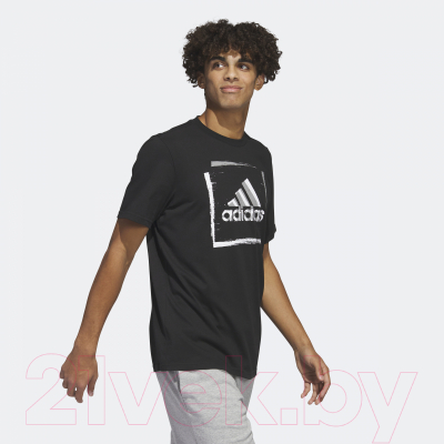Футболка Adidas 2TN Graphic Tee / HS2519 (2XL, черный)