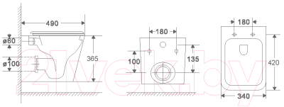 Унитаз подвесной WeltWasser Gelbach 043 MT-WT