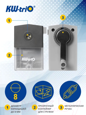Изображение товара Точилка KW-Trio 305Agr (серый)