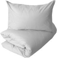 Комплект постельного белья Loon Эмили 90x200/50x70 / КПБ.Б-1.5-50-2 (светло-серый, на резинке) - 