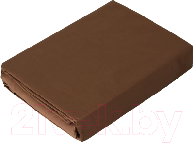 Комплект постельного белья Loon Аделина 90x200/50x70 / КПБ.С-1.5-50-8 (коричневый, на резинке)