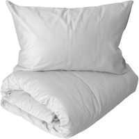 Комплект постельного белья Loon Аделина 90x200/50x70 / КПБ.С-1.5-50-3 (светло-серый, на резинке) - 
