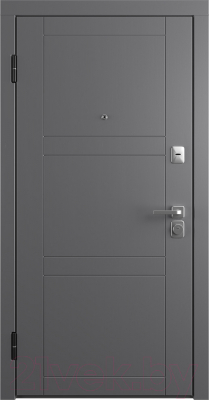 Входная дверь Belwooddoors Модель 8 210x90 левая (графит/Arvika эмаль белый)