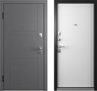Входная дверь Belwooddoors Модель 8 210x90 левая (графит/Avesta эмаль белый) - 