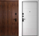 Входная дверь Belwooddoors Модель 8 210x90 Black левая (орех/Arvika эмаль белый) - 