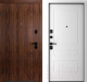Входная дверь Belwooddoors Модель 8 210x90 Black левая (орех/роялти эмаль белый) - 