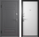 Входная дверь Belwooddoors Модель 9 210x90 левая (графит/Avesta эмаль белый) - 