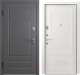 Входная дверь Belwooddoors Модель 9 210x90 левая (графит/палаццо 2 эмаль белый) - 
