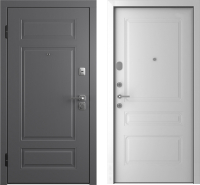 Входная дверь Belwooddoors Модель 9 210x90 левая (графит/роялти эмаль белый) - 