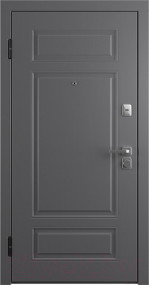 Входная дверь Belwooddoors Модель 9 210x90 левая (графит/роялти эмаль белый)
