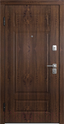 Входная дверь Belwooddoors Модель 9 210x90 левая (орех/Arvika эмаль белый)