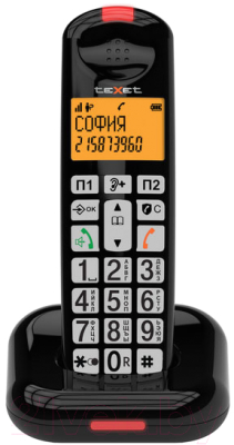 Беспроводной телефон Texet TX-D7855A (черный)