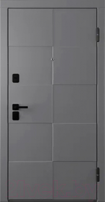 Входная дверь Belwooddoors Модель 10 210x90 Black правая (графит/Alta эмаль белый)