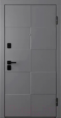 Входная дверь Belwooddoors Модель 10 210x90 Black правая (графит/палаццо 2 эмаль белый)